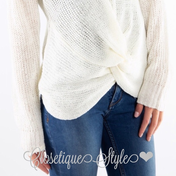 Twist Front Sweater - Picture 3 of 4